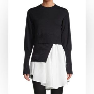 AvantLook Two Tone Longline Layered Sweater - Good Condition